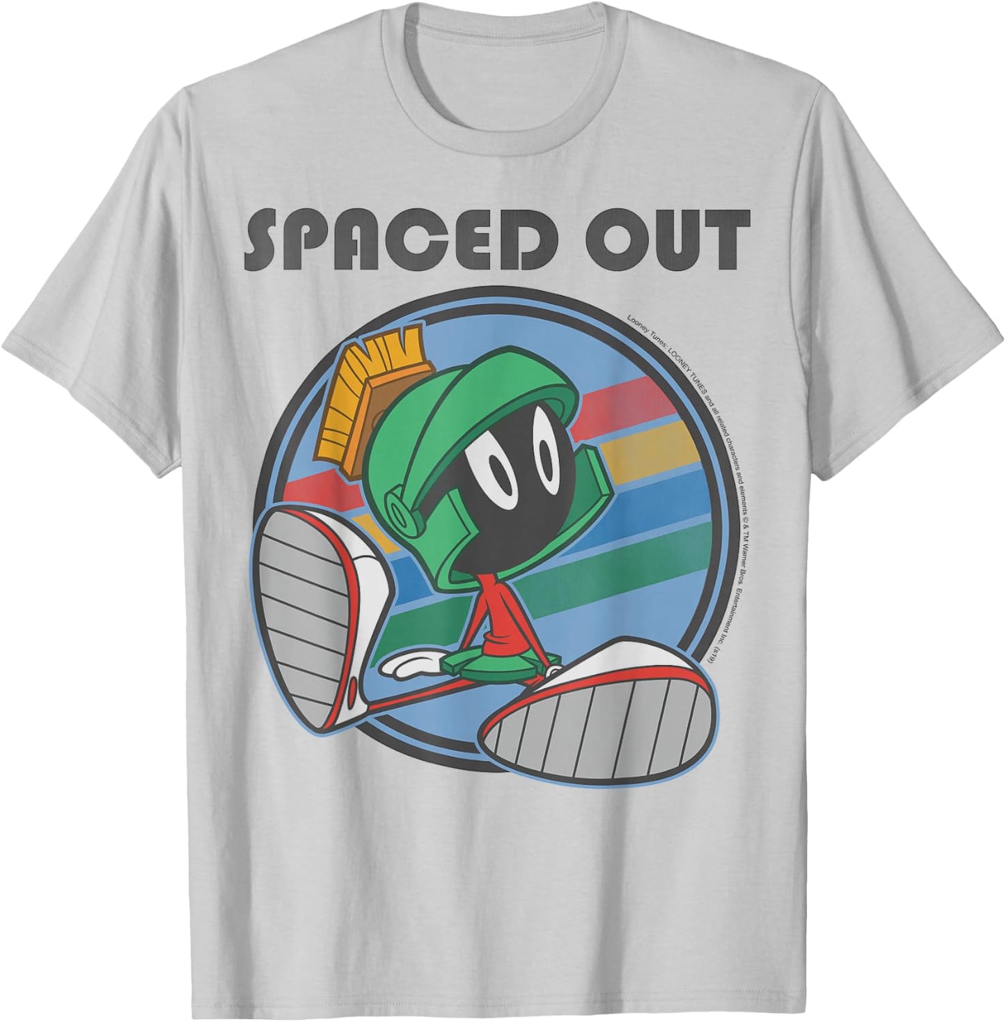 Looney Tunes Marvin The Martian Spaced Out T-Shirt - T-Shirt | Ash