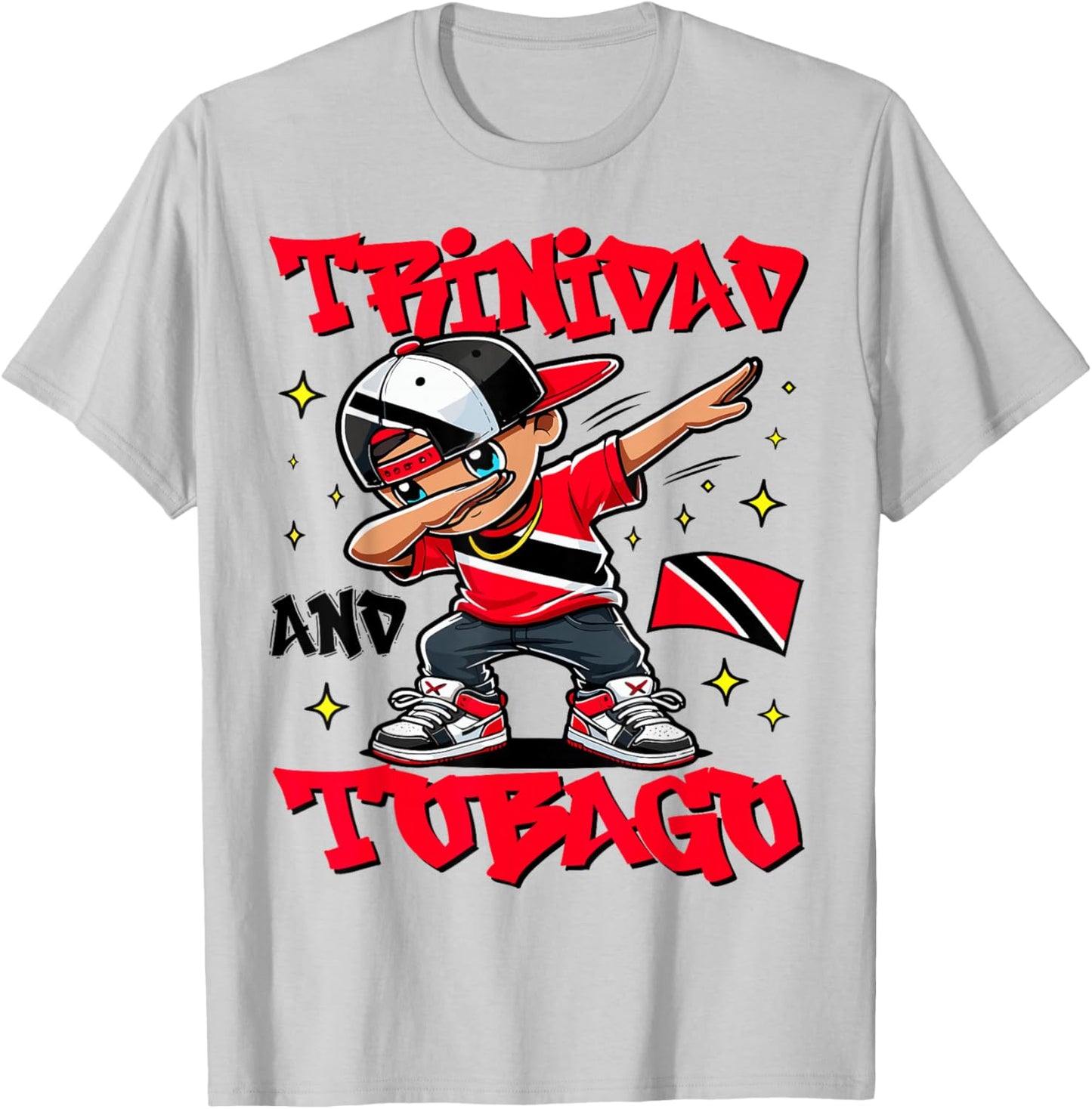 Trinidadian Boy Trinidad and Tobago Kid for Kids toddlers T-Shirt - T-Shirt | Ash