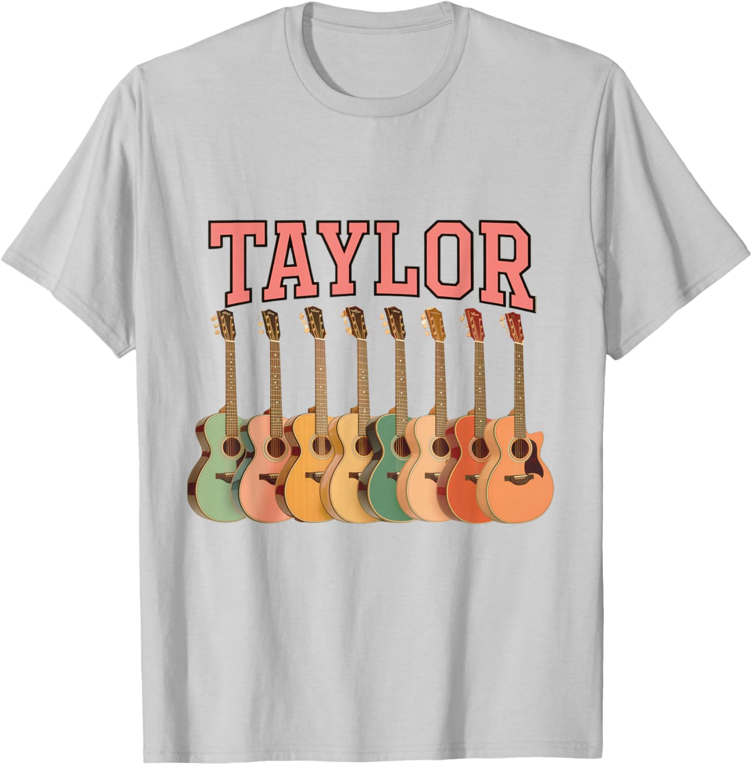 Taylor Guitar Collegiate T-Shirt - T-Shirt | Ash