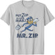 USPS Mr. Zip - Men's Grey Classic Fit Cotton Polyester Blend - Small T-Shirt - T-Shirt | Ash