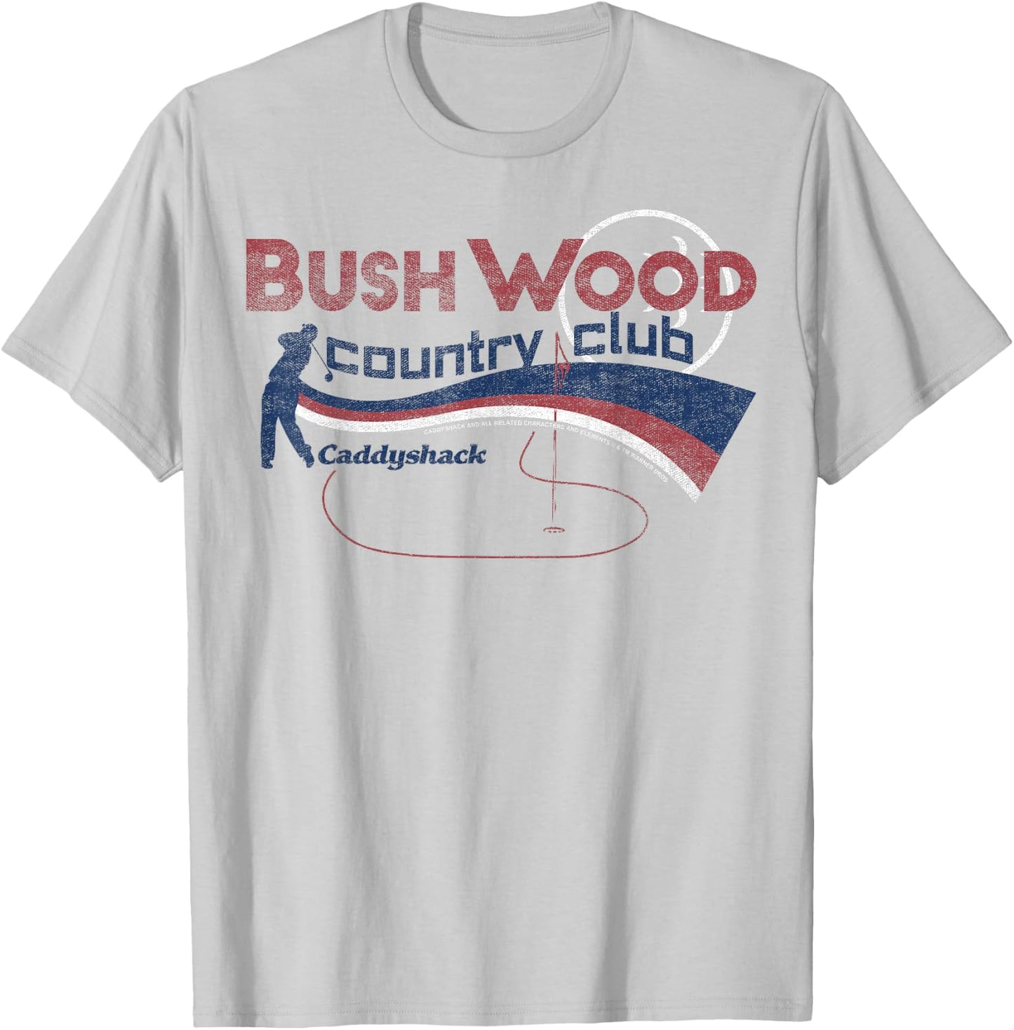 Caddyshack Bushwood Country Club Americana T-Shirt - T-Shirt | Ash