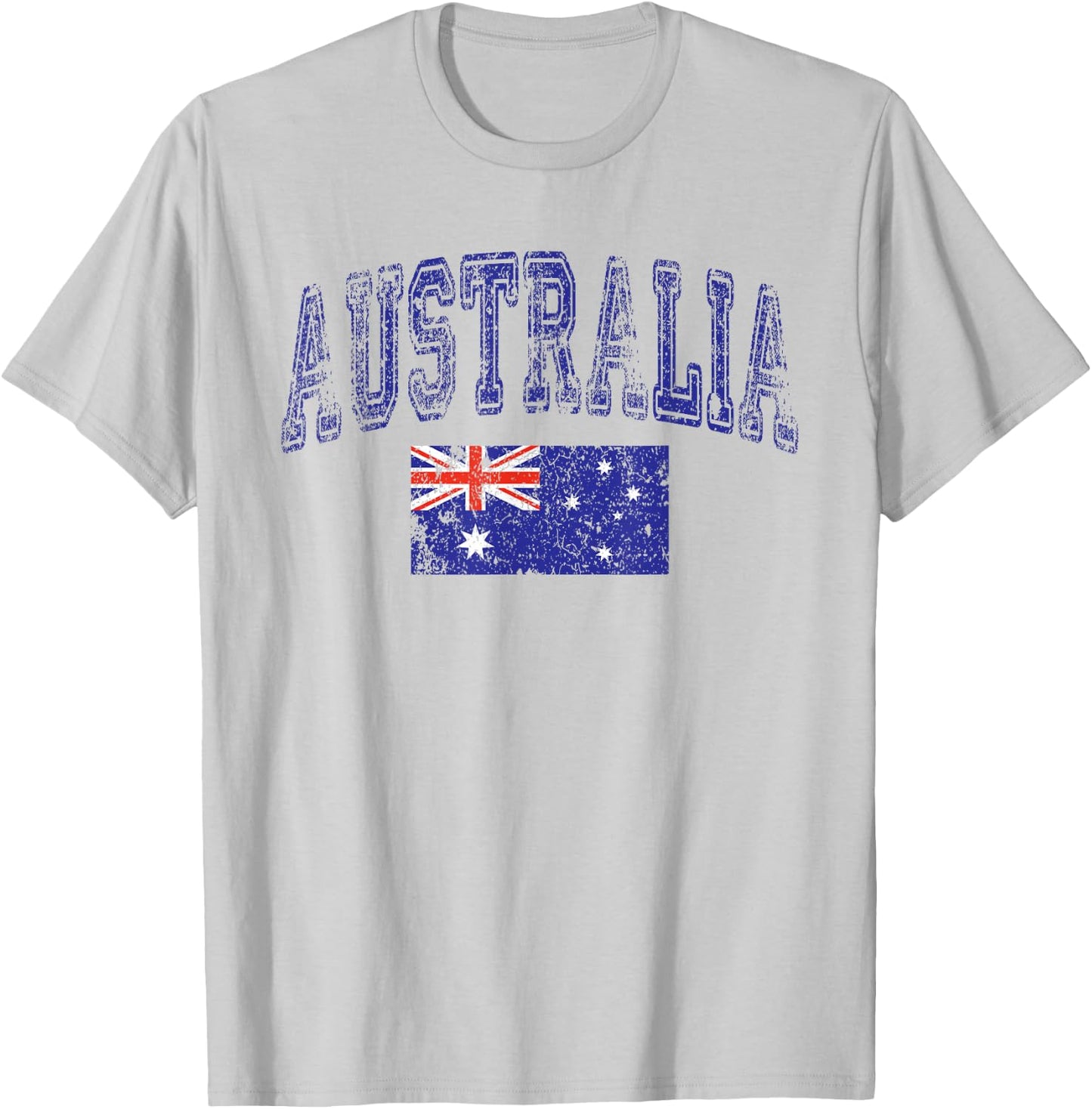 Vintage Retro Australia Flag Australian Pride T-Shirt - T-Shirt | Ash
