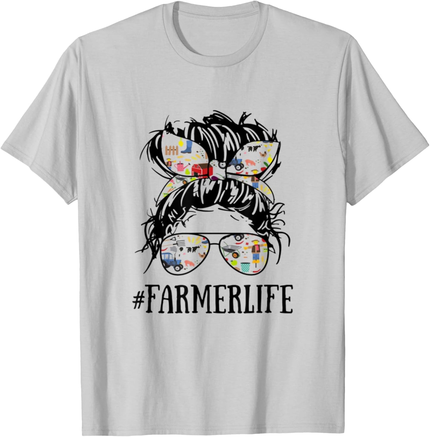 Farmers and Farming lovers gift Women's Farm Life Farmer Life For Farmer Girl Farming T-Shirt - T-Shirt | Ash