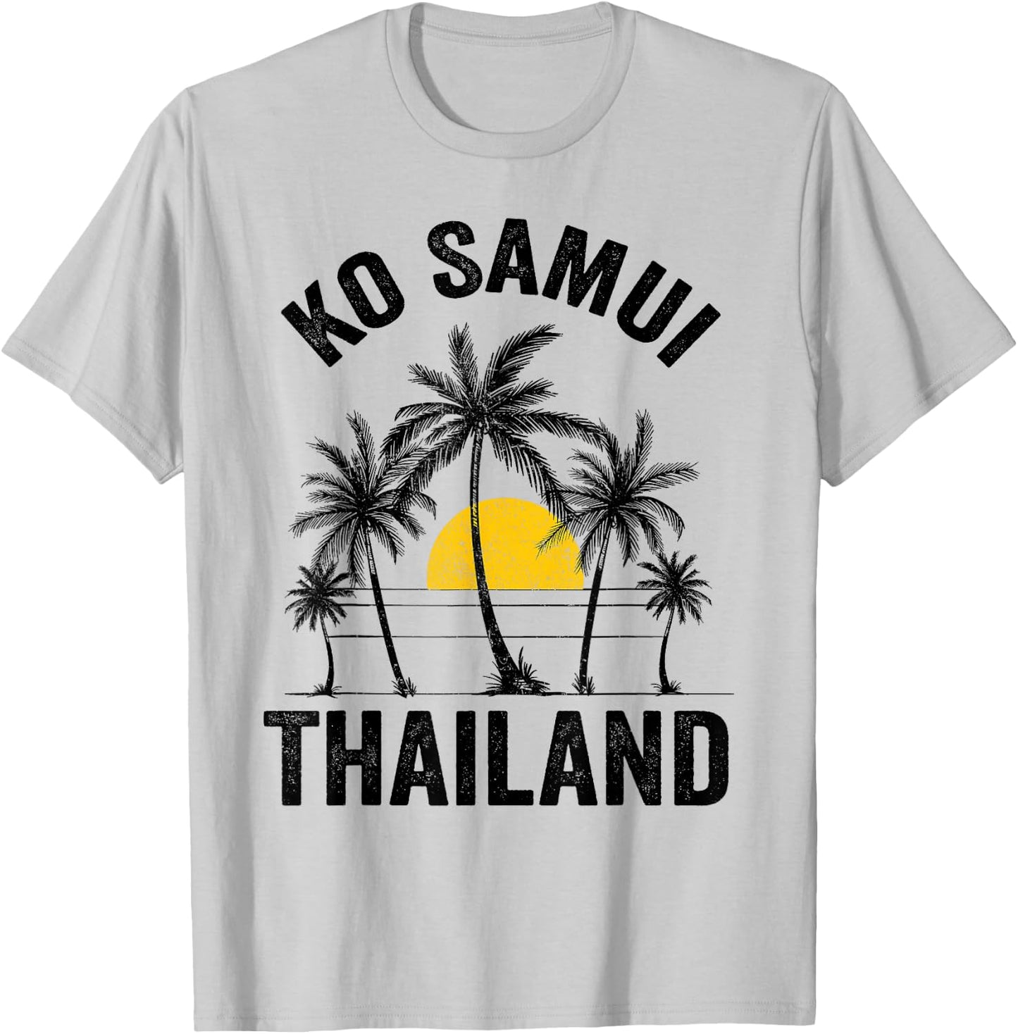Ko Samui Beach Souvenir T Shirt Thailand 2021 Vacation T-Shirt - T-Shirt | Ash