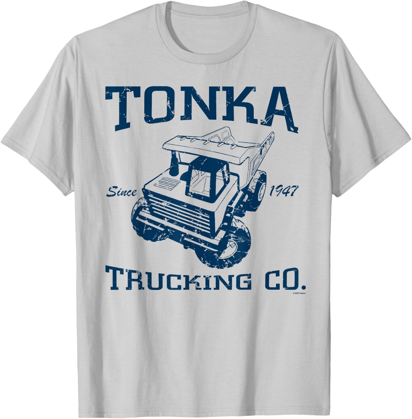 Tonka Trucking Co. Since 1947 Vintage Trucker Logo T-Shirt - T-Shirt | Ash