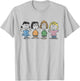 Peanuts - Lucy Marcie Peppermint Patty Sally Girls Group T-Shirt - T-Shirt | Ash