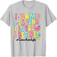 Women Retro I Came I Taught I Loved I Retired Teacher Life T-Shirt - T-Shirt | Ash