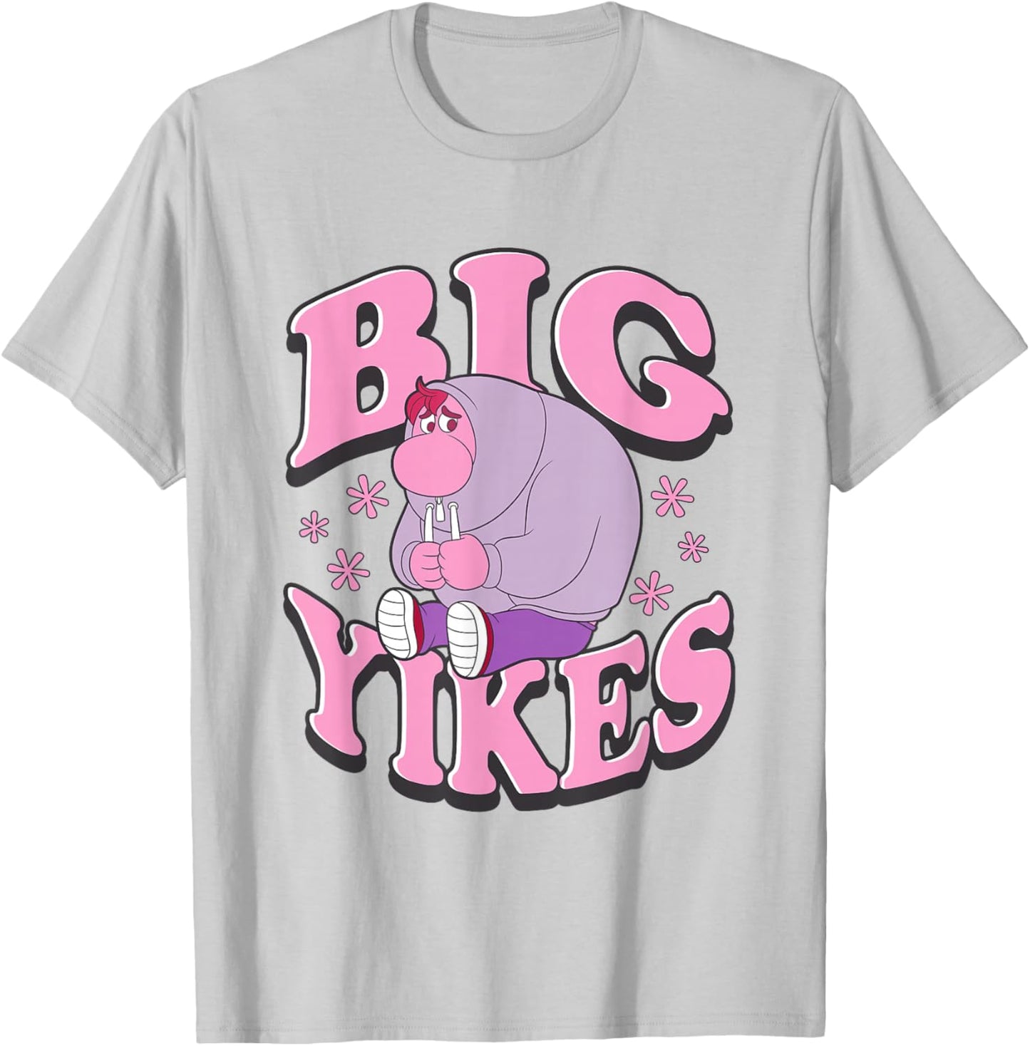Disney Pixar Inside Out 2 Cute Embarrassment Big Yikes Logo T-Shirt - T-Shirt | Ash