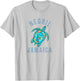 Negril, Jamaica Beach Design / Sea Turtle Illustration Gift T-Shirt - T-Shirt | Ash