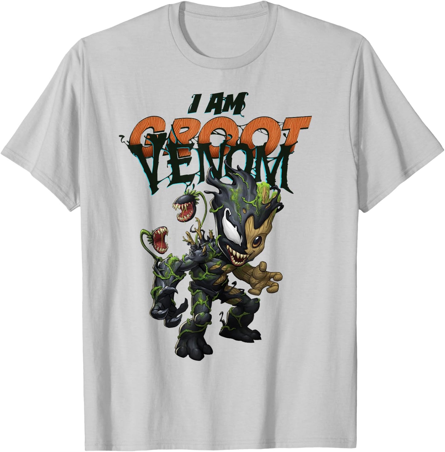 Marvel Spider-Man Maximum Venom I Am Groot Venom Small T-Shirt - T-Shirt | Ash