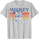 Disney Mickey and Friends Mickey and Pluto Retro T-Shirt - T-Shirt | Ash
