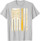 Classic Oakland Baseball Flag | Patriotic Baseball T-Shirt - T-Shirt | Ash