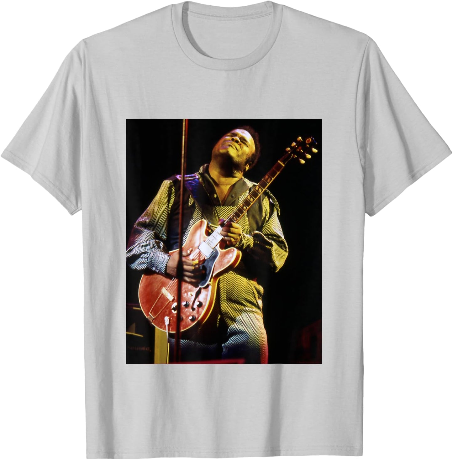 Freddie King Playing Guitar Live By Everard Smith T-Shirt - T-Shirt | Ash