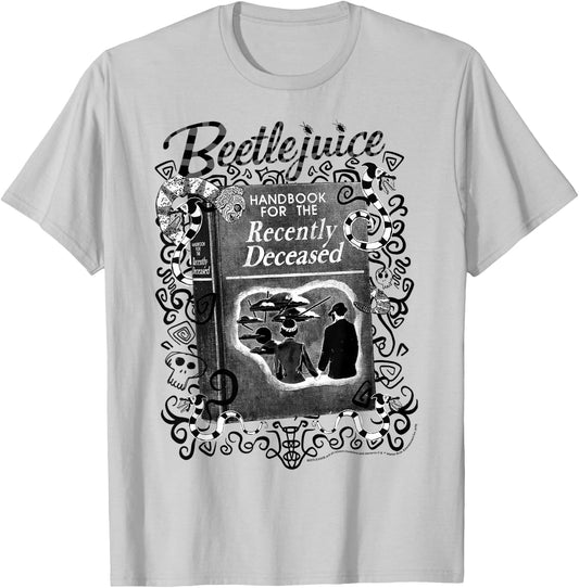 Beetlejuice Handbook For The Recently Deceased Poster T-Shirt - T-Shirt | Ash
