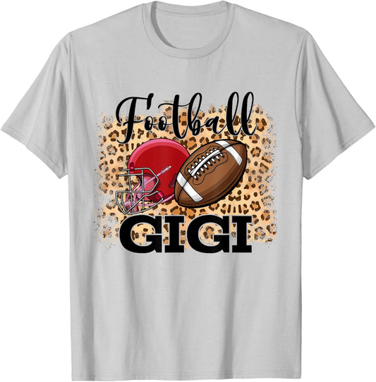 Leopard Football Sport Football Gigi T-Shirt - T-Shirt | Ash