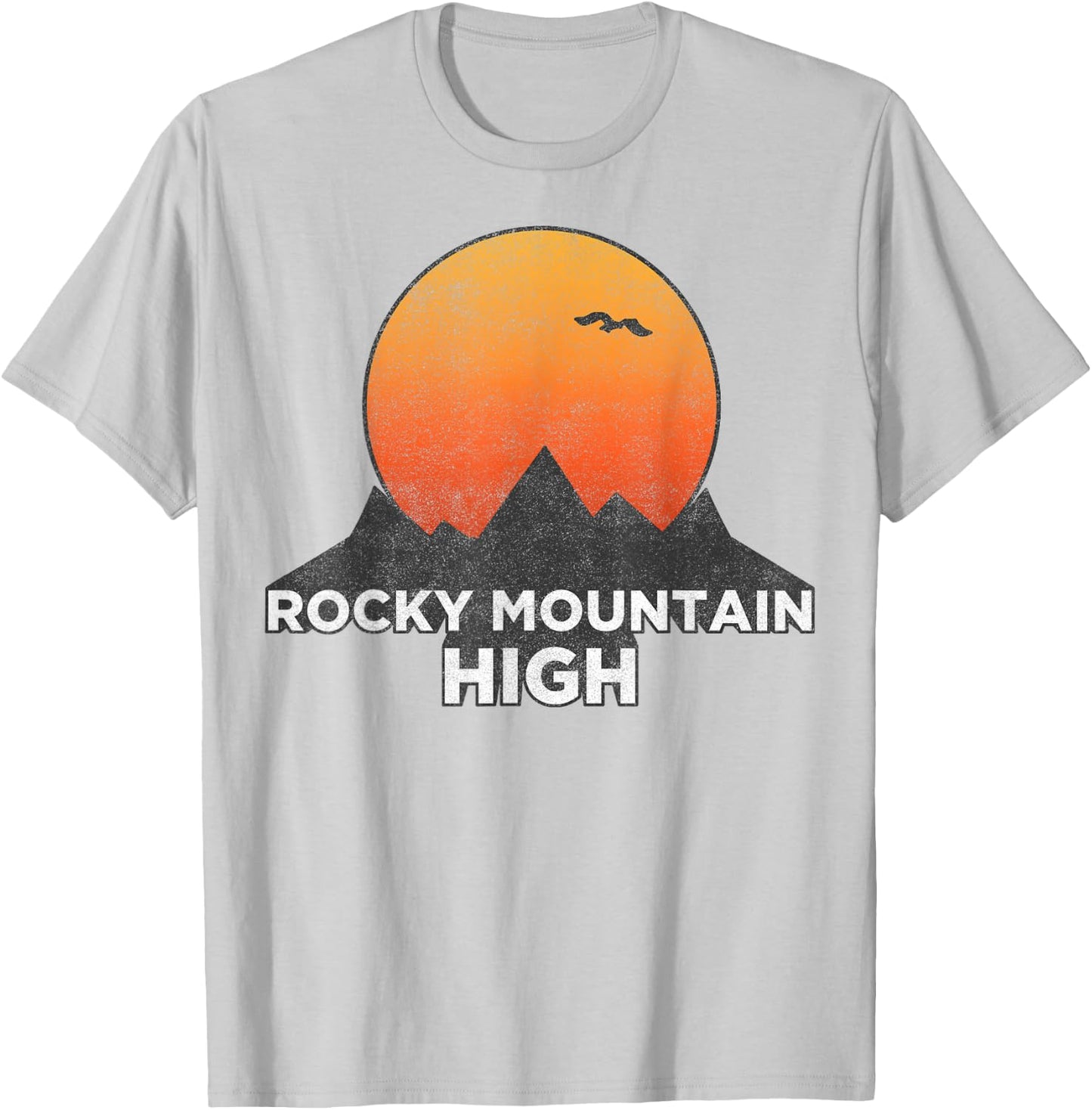 Trendy Rocky Mountain High Sunset T-Shirt - T-Shirt | Ash
