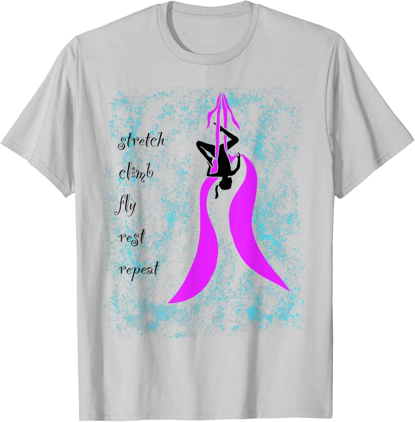 Aerial Yoga Silks Kid Child T-Shirt - T-Shirt | Ash