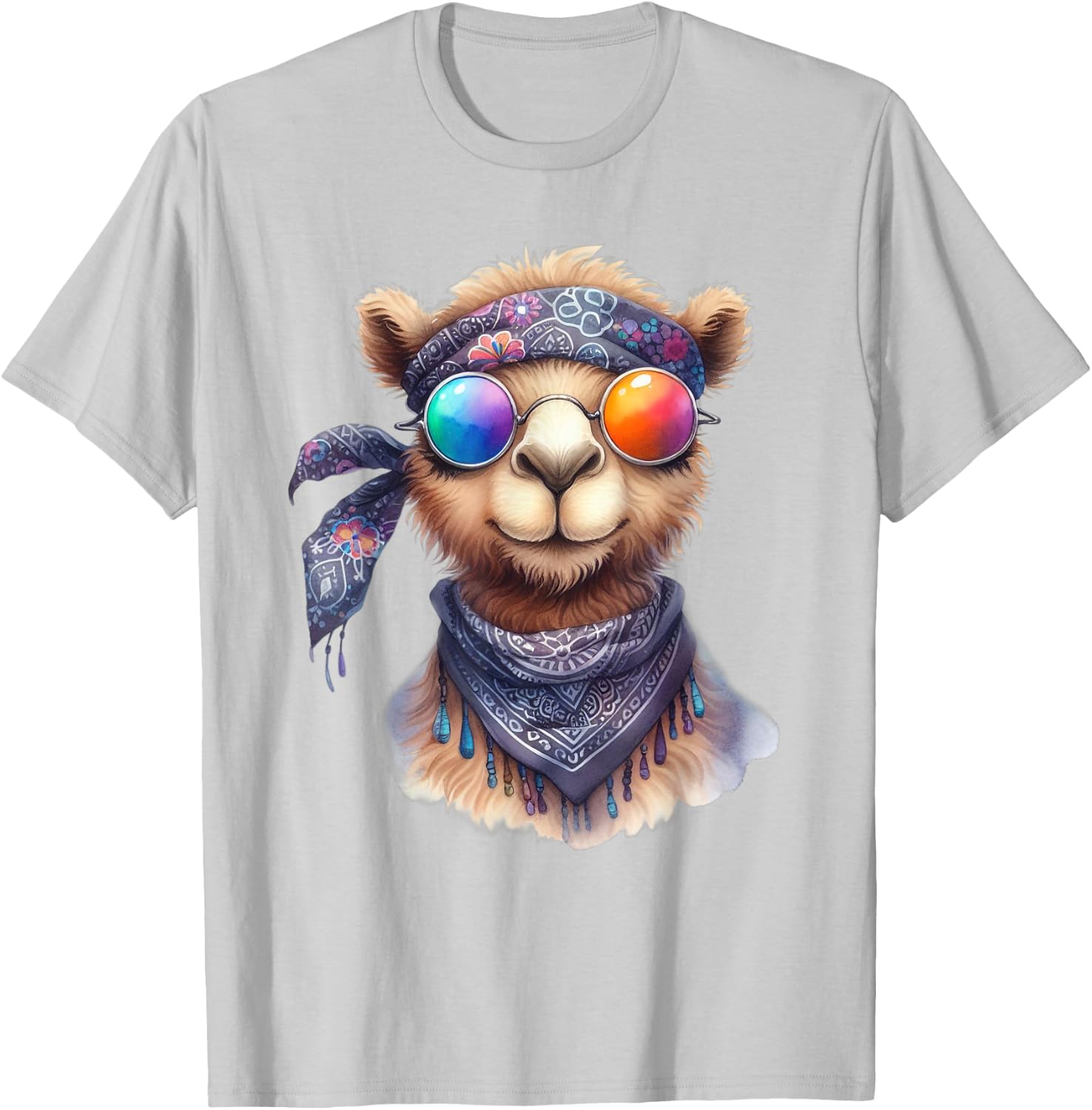 Hippie Camel Funny , Shirt Men Women Kids T-Shirt - T-Shirt | Ash