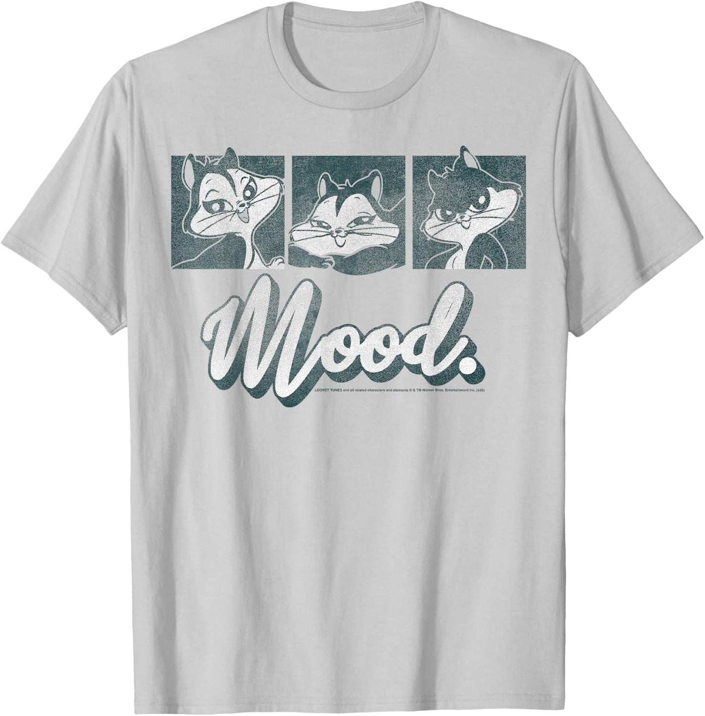 Looney Tunes Pussyfoot Mood Panels T-Shirt - T-Shirt | Ash
