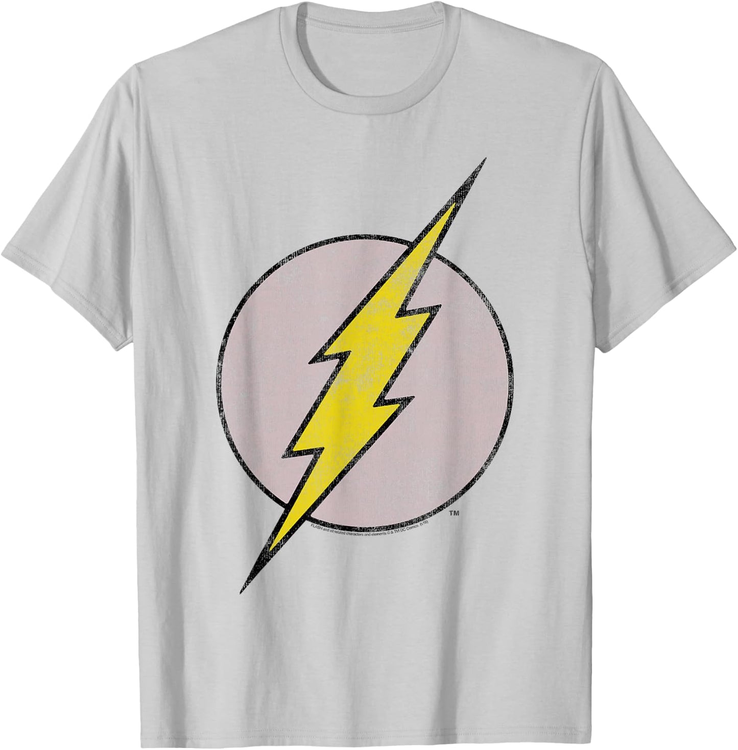 DC Comics Flash Old Flash Logo Small T-Shirt - T-Shirt | Ash