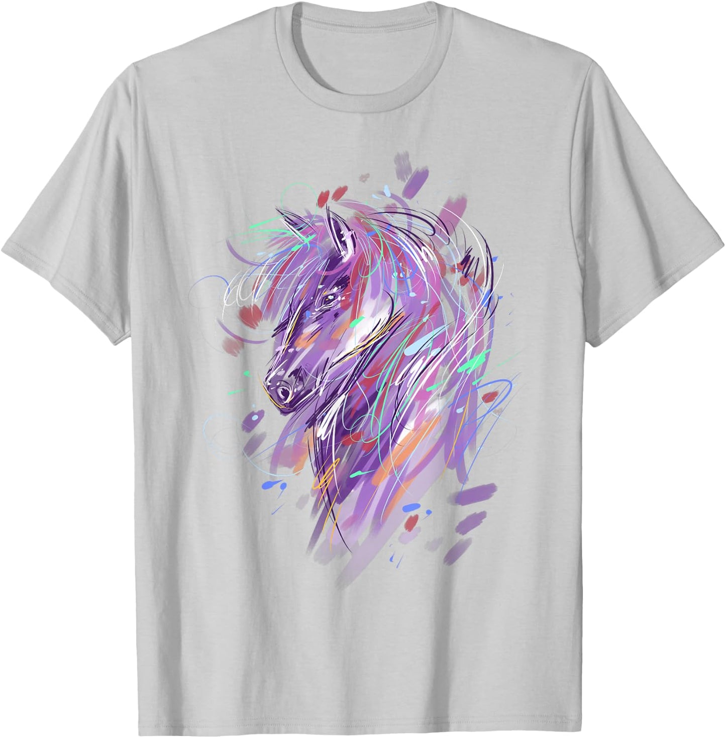 Horse Women Girls Horseback Riding Horse Lover T-Shirt - T-Shirt | Ash