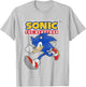Sonic The Hedgehog Running Sonic Cool Portrait Vintage T-Shirt - T-Shirt | Ash