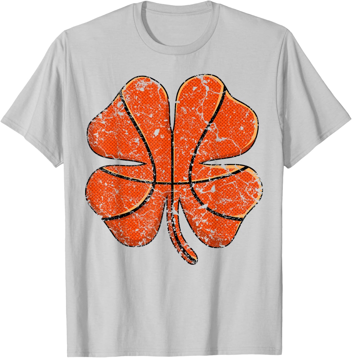 Basketball St Patricks Day Boys Men Shamrock Ball Sport Gift T-Shirt - T-Shirt | Ash