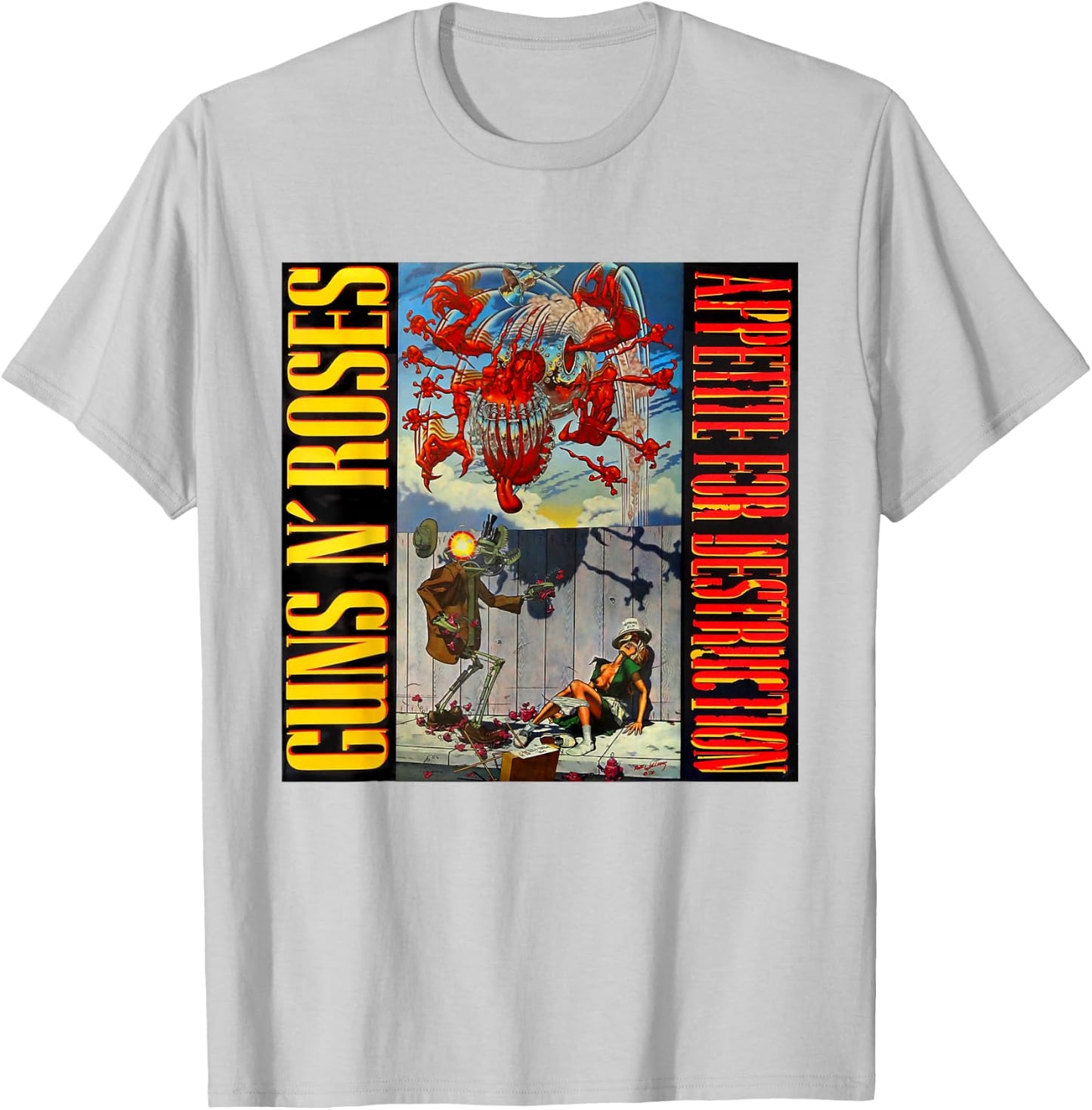 Official Guns N' Roses Appetite For Destruction T-Shirt - T-Shirt | Ash