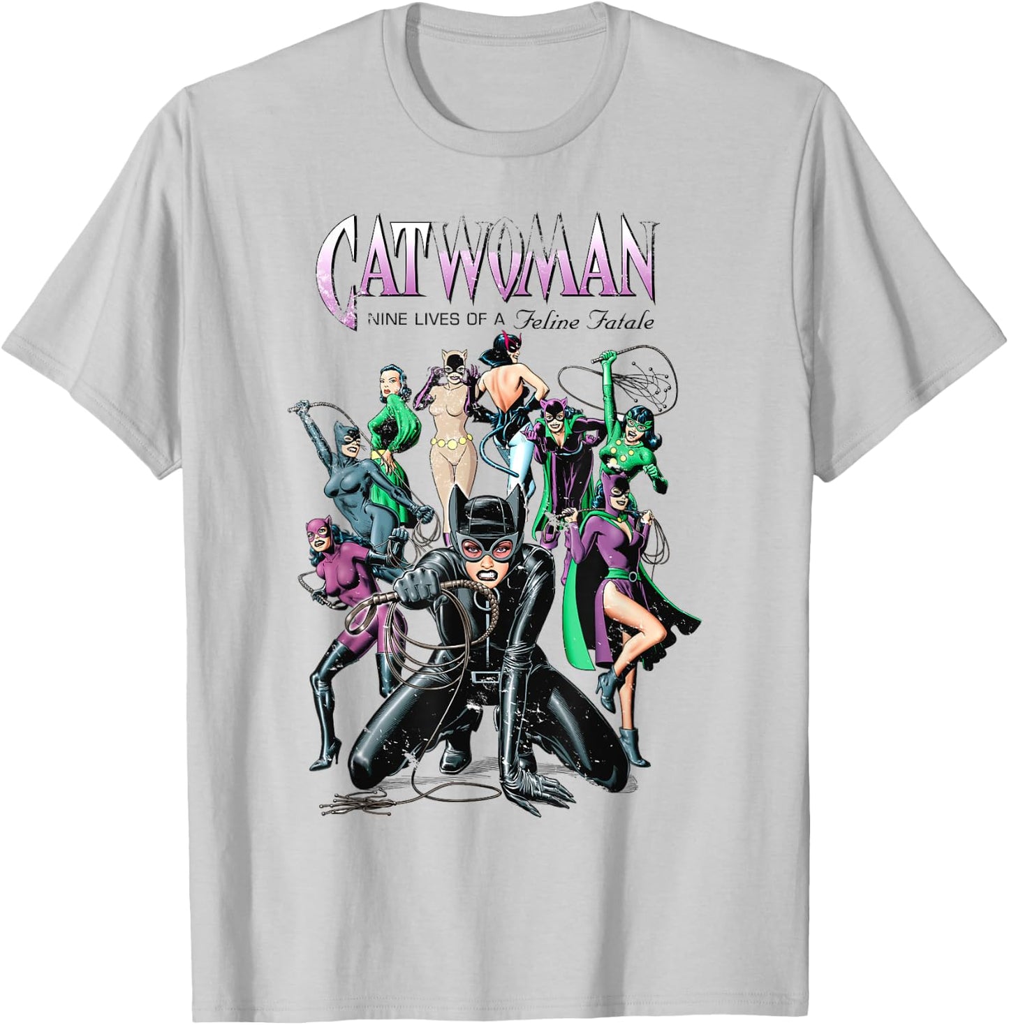 DC Catwoman Cover Nine Lives T-Shirt - T-Shirt | Ash