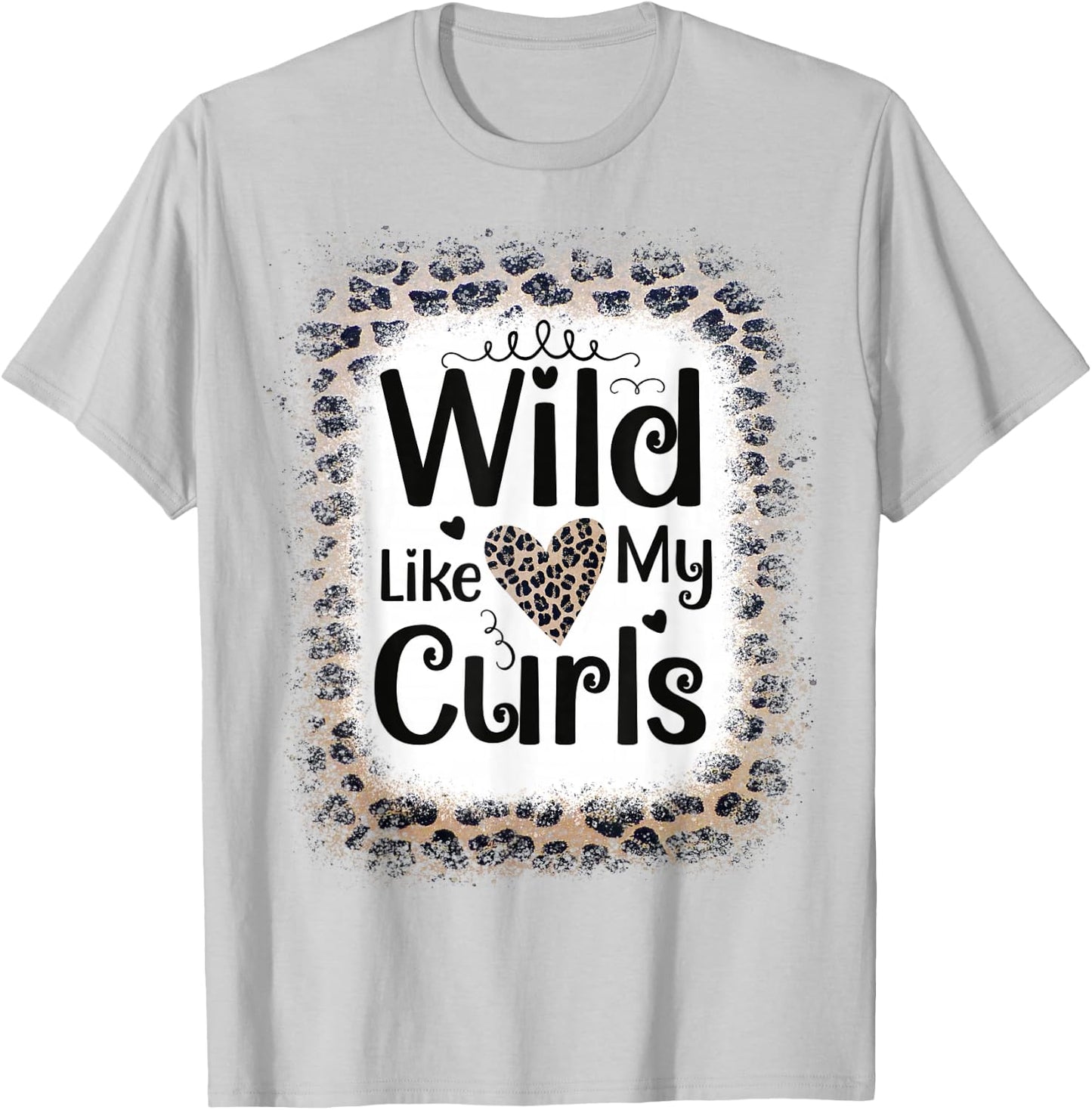 Toddler Girls Wild Like My Curls Funny Curly Hair T-Shirt - T-Shirt | Ash