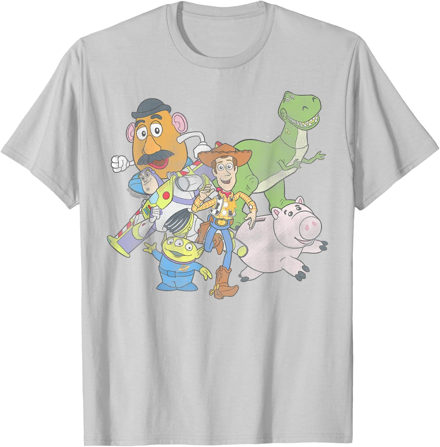 Disney Pixar toy Story Classic Group Shot T-Shirt - T-Shirt | Ash