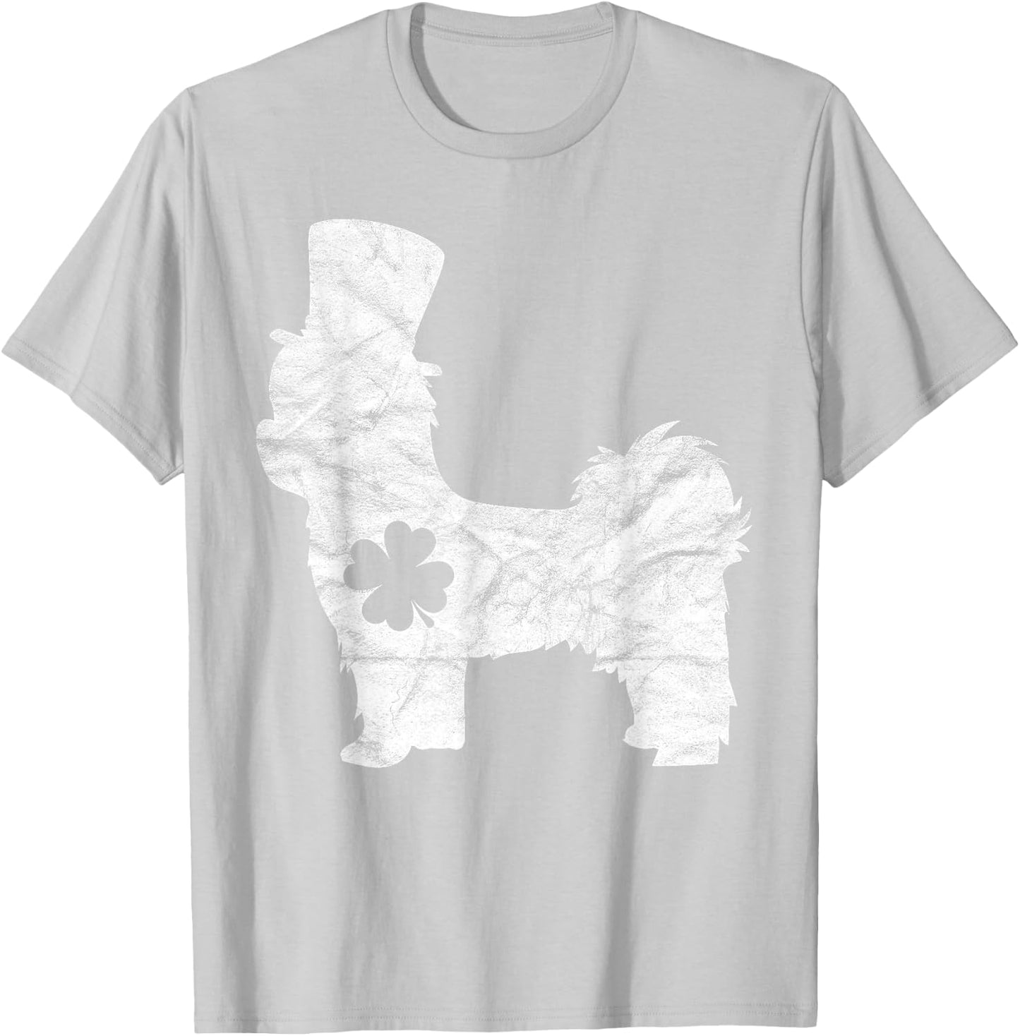 Retro Shih Tzu Hat Gift Irish Shamrock Dog St Patrick's Day T-Shirt - T-Shirt | Ash