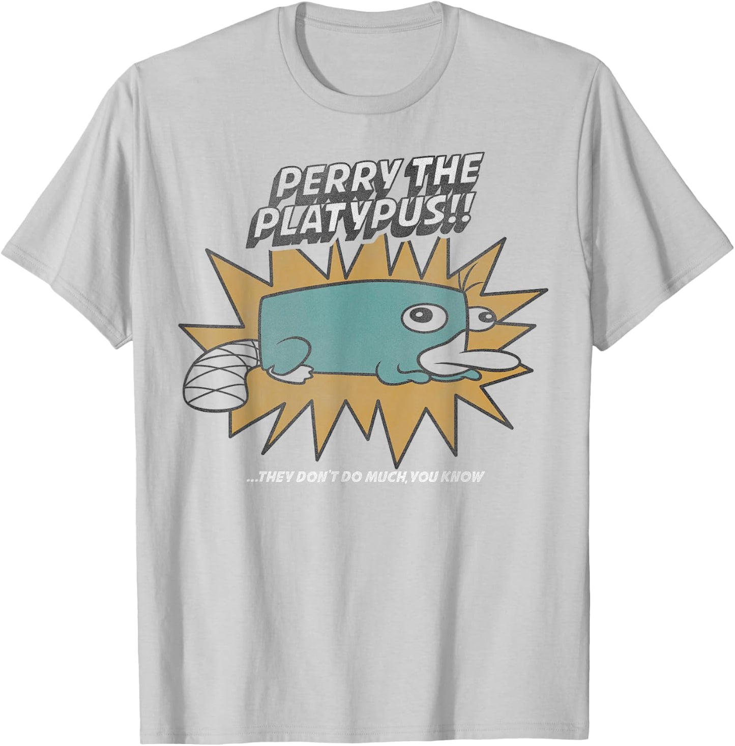 Disney Phineas and Ferb Perry The Platypus Small T-Shirt - T-Shirt | Ash