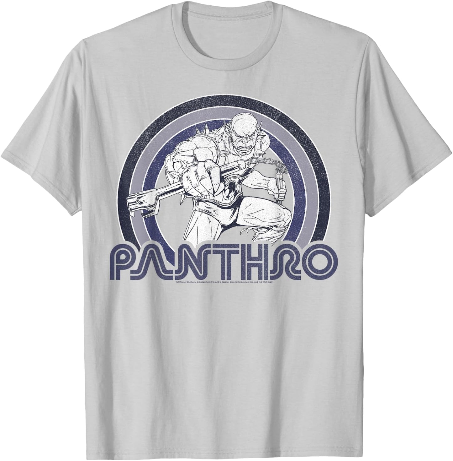 Thundercats Panthro Retro Rainbow T-Shirt - T-Shirt | Ash