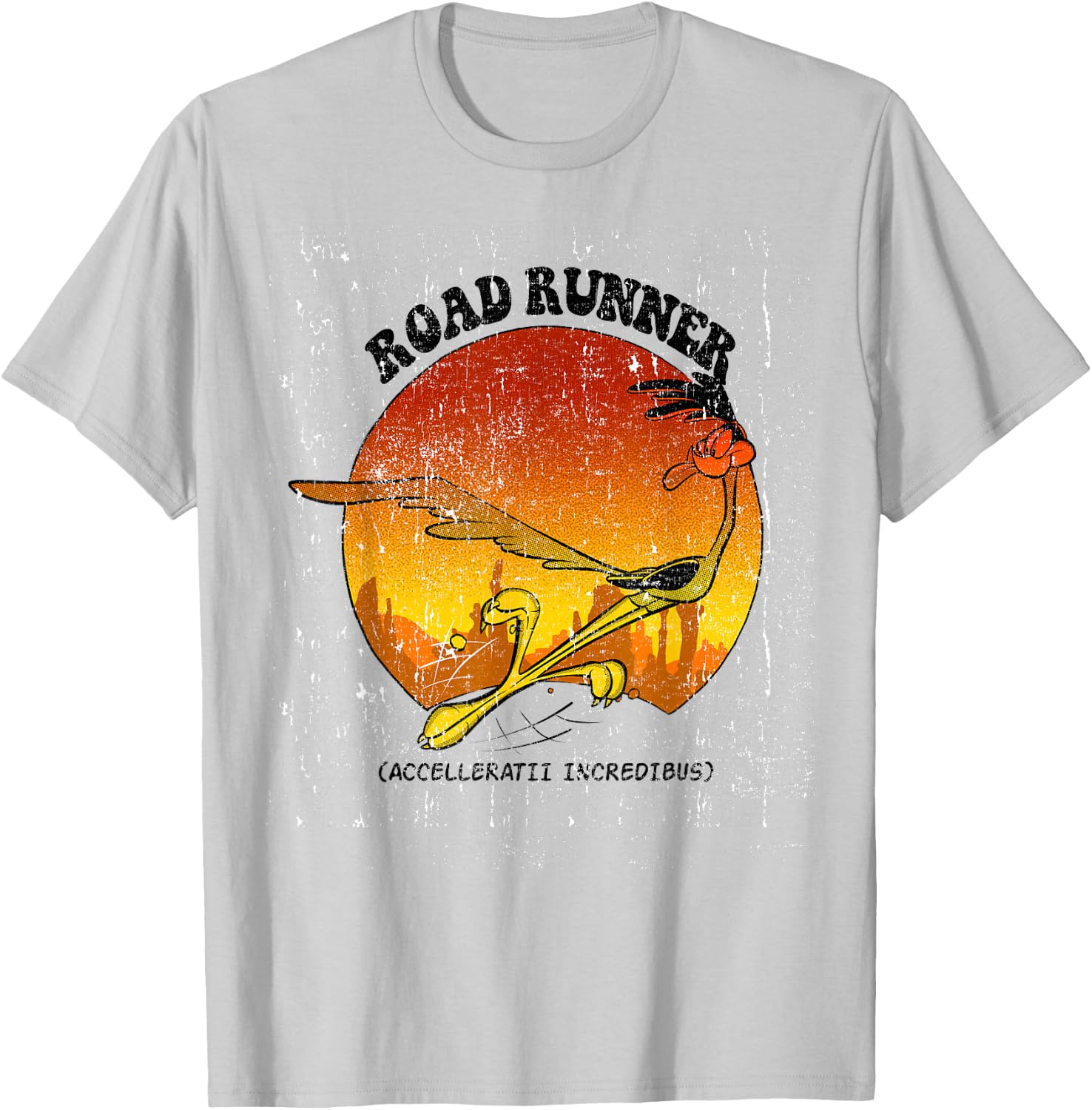 Looney Tunes Road Runner Accelleratii Incredibus T-Shirt - T-Shirt | Ash
