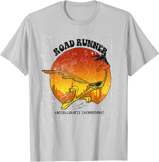 Looney Tunes Road Runner Accelleratii Incredibus T-Shirt - T-Shirt | Ash
