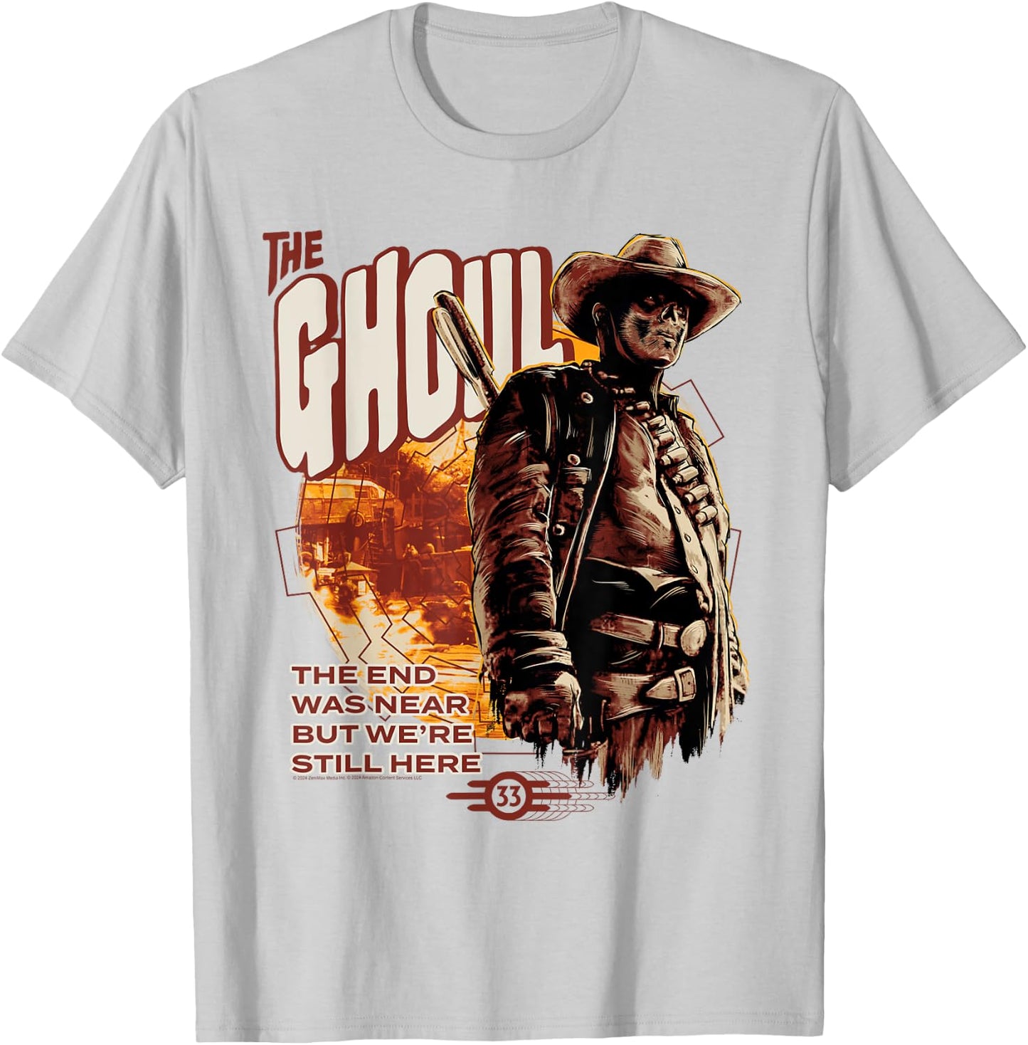 Fallout TV Series The Ghoul End Was Near Modern Edit T-Shirt - T-Shirt | Ash