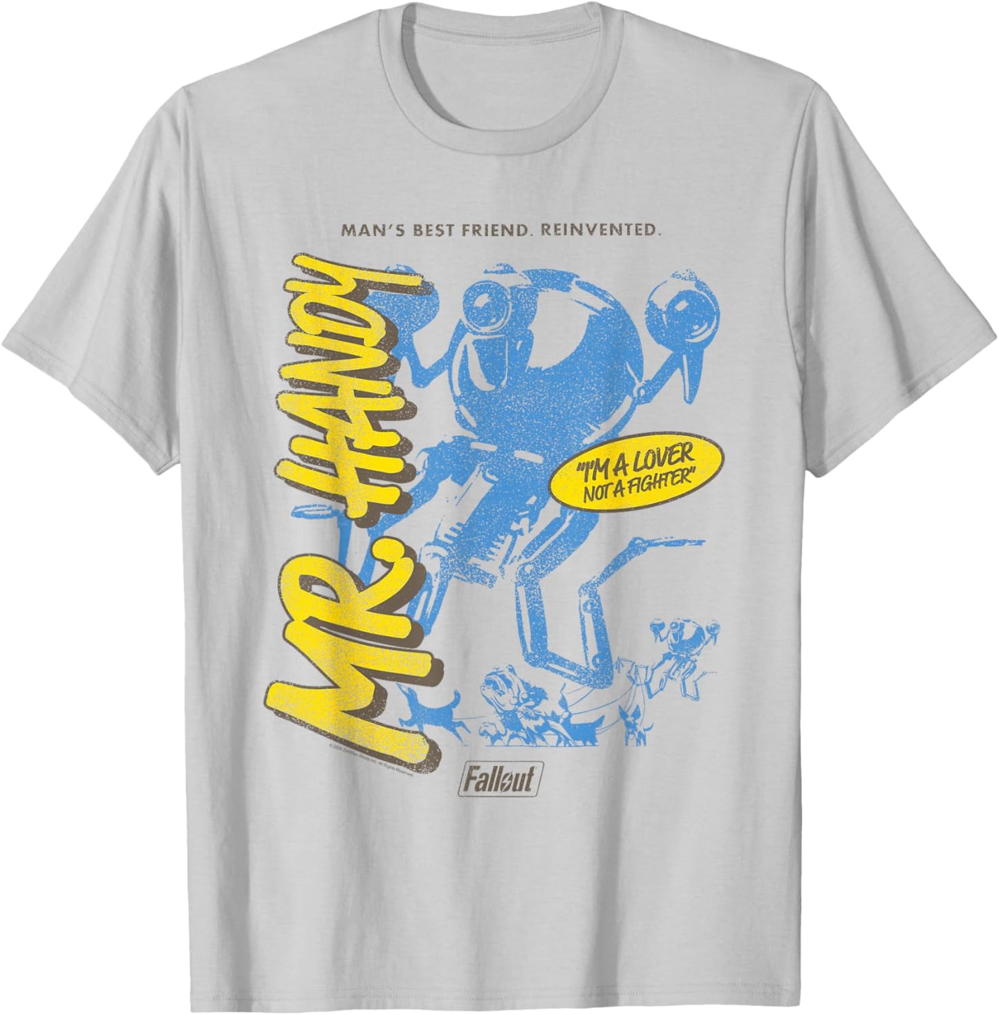 Fallout Video Game Mr. Handy Robot Friend T-Shirt - T-Shirt | Ash