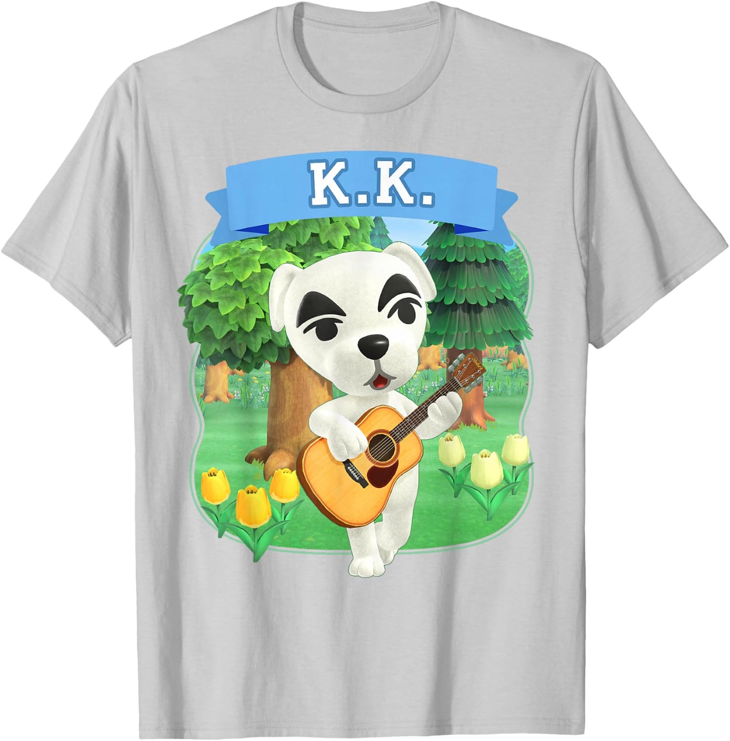 Animal Crossing: New Horizons K.K. Slider Orchard Music T-Shirt - T-Shirt | Ash