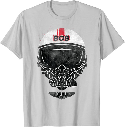 Top Gun Bob Helmet T-Shirt - T-Shirt | Ash