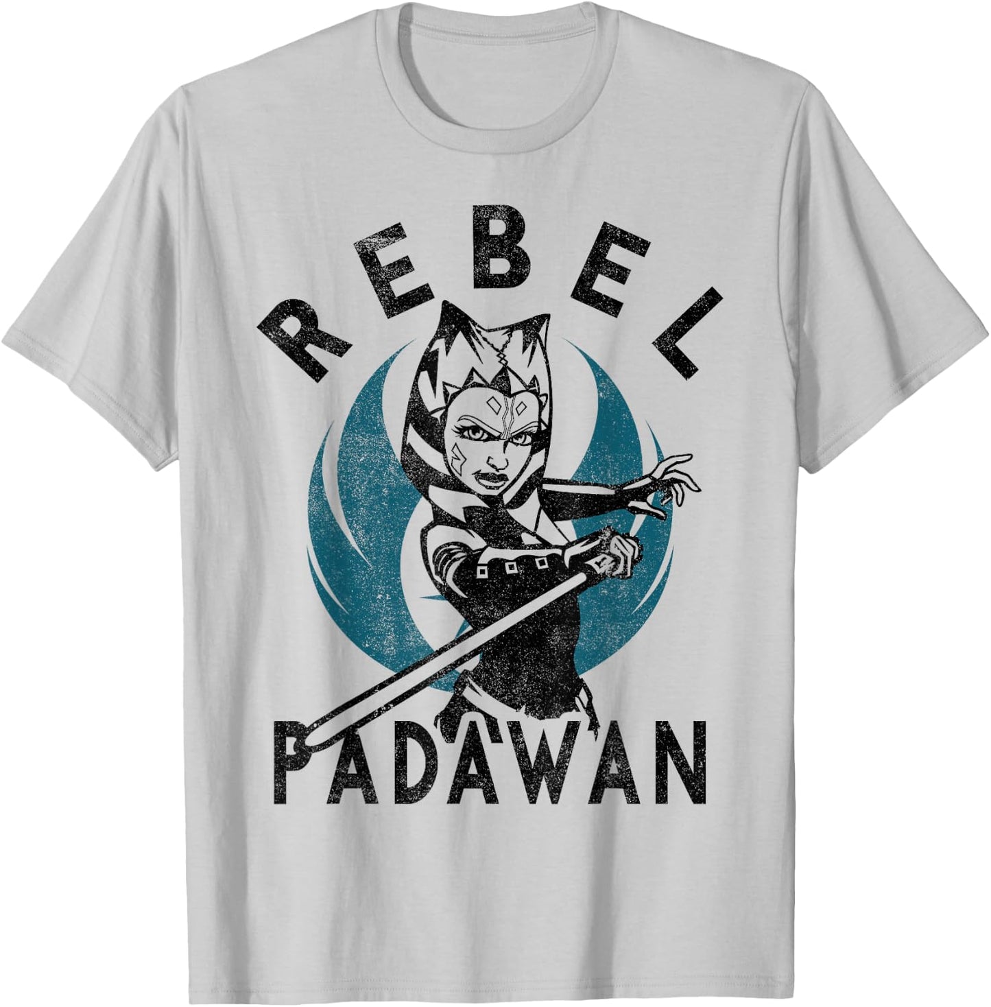 Star Wars: Clone Wars Ahsoka Rebel Padawan Portrait T-Shirt - T-Shirt | Ash