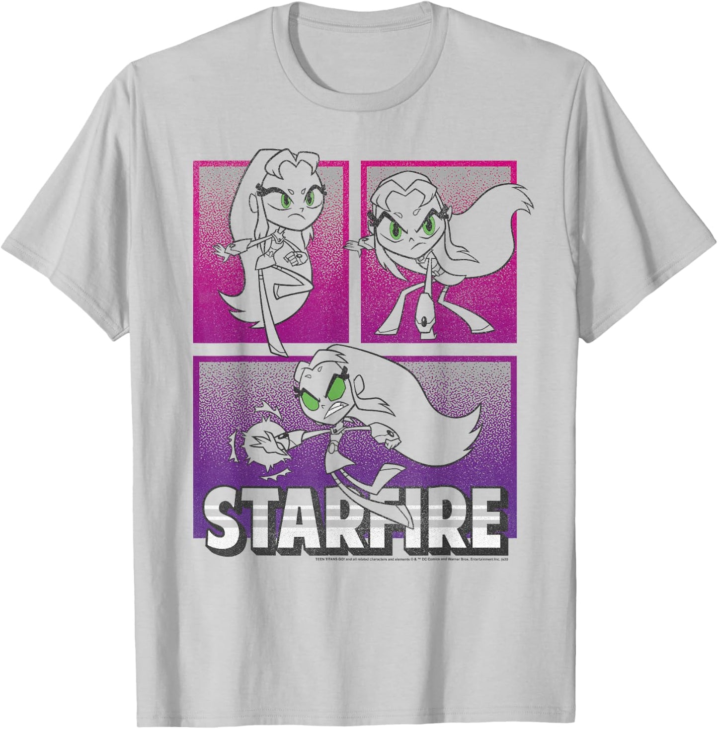 DC Comics Teen Titans Go! Starfire Action Panels T-Shirt - T-Shirt | Ash