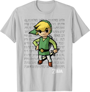 The Legend of Zelda Link Hyrulian Hero Overlay Nintendo T-Shirt - T-Shirt | Ash
