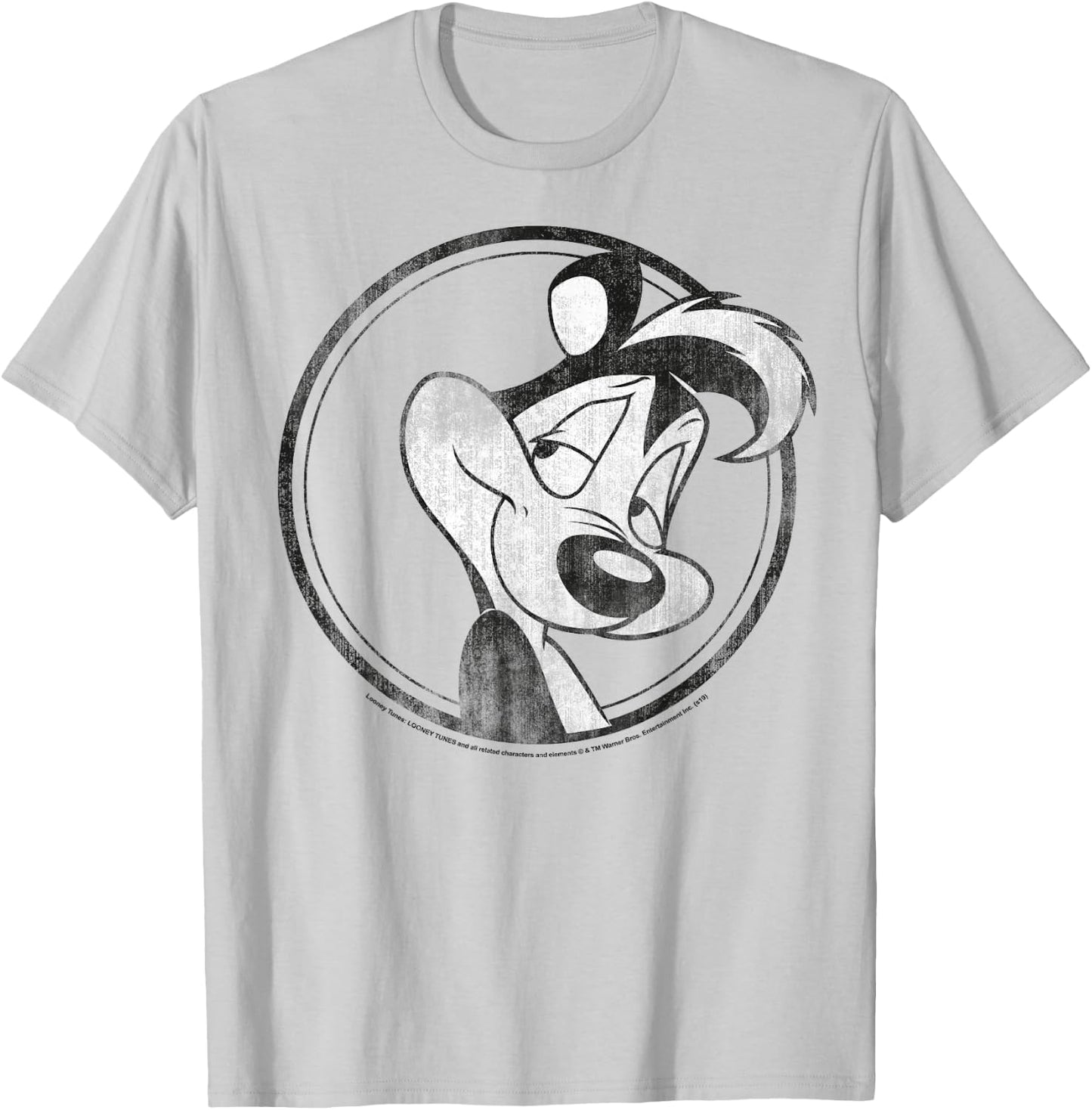 Looney Tunes Pepe Le Pew Simple Portrait T-Shirt - T-Shirt | Ash