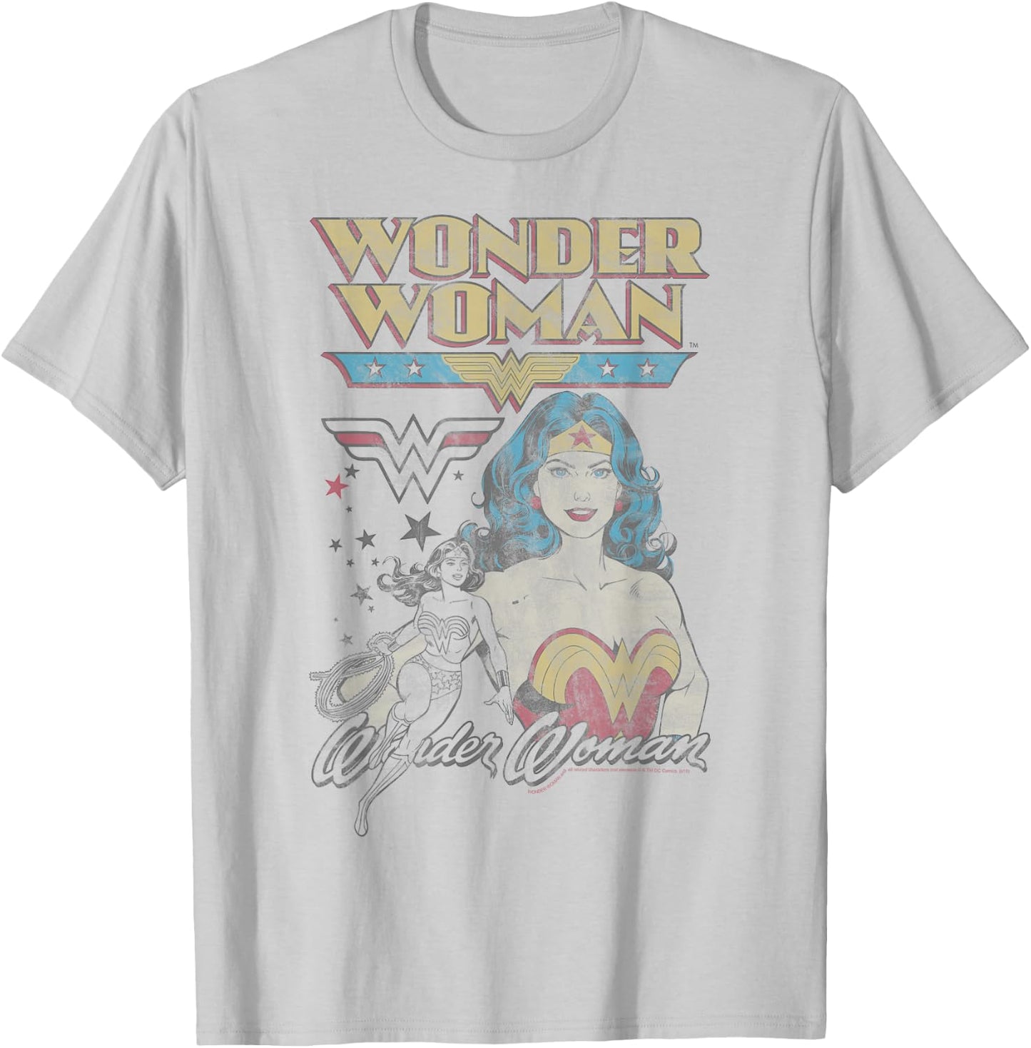 DC Comics Wonder Woman Vintage Small T-Shirt - T-Shirt | Ash