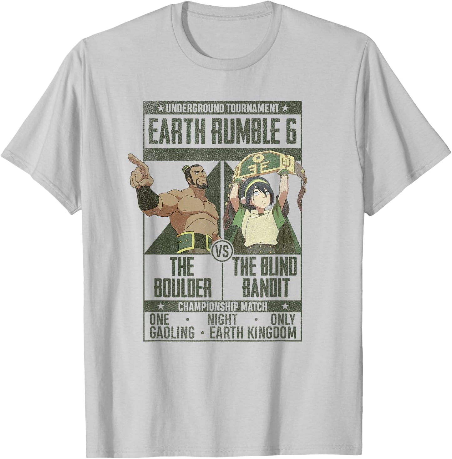 Avatar: The Last Airbender Boulder VS Blind Bandit Poster T-Shirt - T-Shirt | Ash