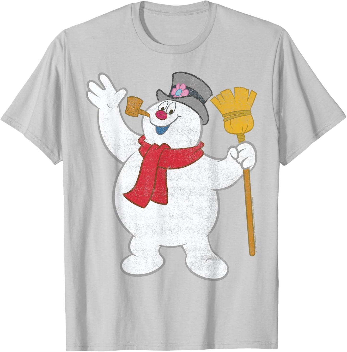 Frosty The Snowman Big Portrait T-Shirt - T-Shirt | Ash