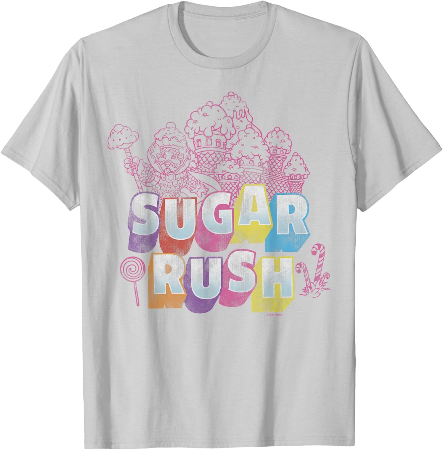 Candy Land Sugar Rush T-Shirt - T-Shirt | Ash
