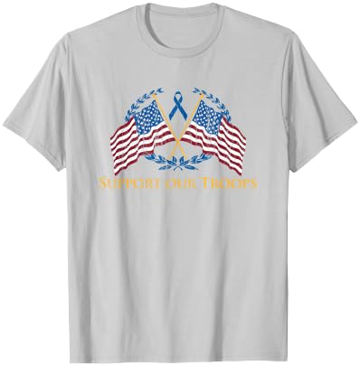 Support Our Troops Army United States Military Red T-Shirt - T-Shirt | Ash