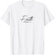 Faith Slogan, Hebrews 11:1 - & Men, Christian T-Shirt - T-Shirt | White